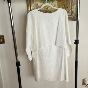Apice Apart white long sleeved short dress.
